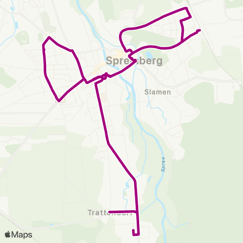 Spree-Neiße-Cottbusverkehr Trattendorf A.-Diesterweg-Ring ↔︎ Busbahnhof map