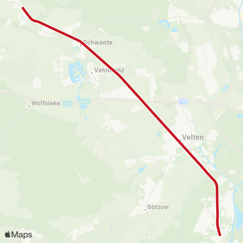 DB Regio 🅢 Hennigsdorf Bhf ↔︎ Kremmen, map