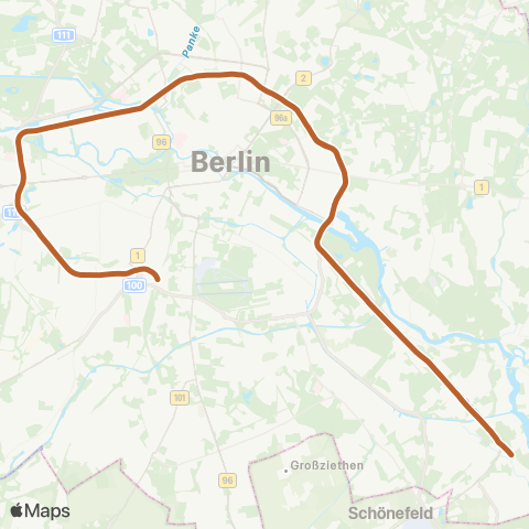 S-Bahn Berlin Ring ↺ Gegen Den Uhrzeigersinn map