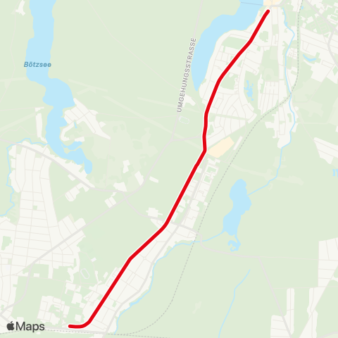 Strausberger Eisenbahn 🅢 Strausberg [Tram] ↔︎ Lustgarten map