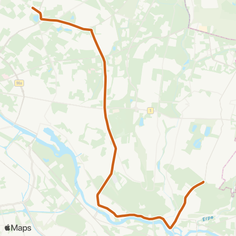 BVG Mahlsdorf-Süd ↔︎ Pasedagplatz map