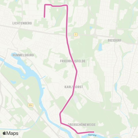BVG Bahnhofstr. ↔︎ 🅢 Schöneweide map