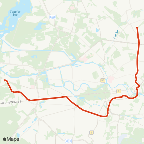 BVG 🅤 Ruhleben ↔︎ 🅢+🅤 Pankow map