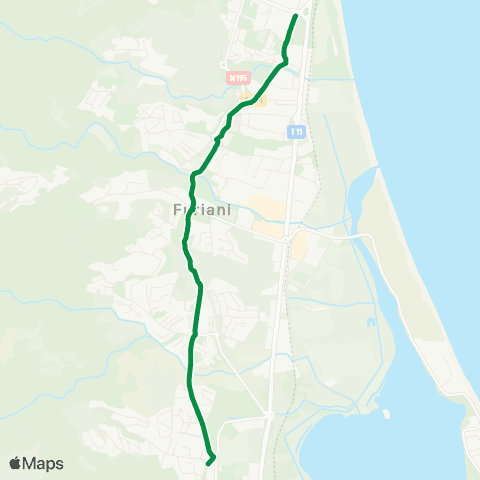 Via Bastia Collège de Montesoro > Furiani les Collines map