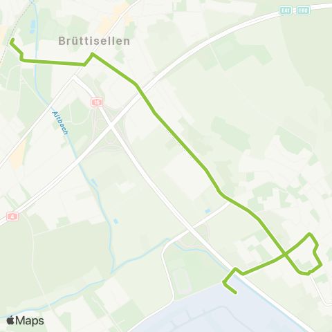 VBG - Verkehrsbetriebe Glattal Wangen b D'dorf, Flugsicherung - Dietlikon, Bahnhof/Bad map