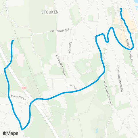 VBZ - Verkehrsbetriebe Zürich Kilchberg ZH, Asp - Kilchberg ZH, Bahnhof map