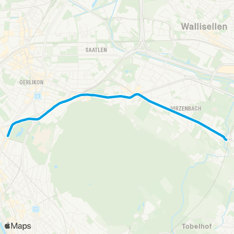 VBZ - Verkehrsbetriebe Zürich Zürich, Milchbuck - Stettbach, Bahnhof map
