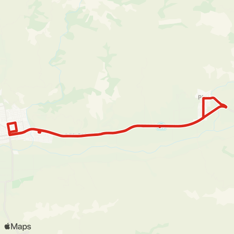 Valley Express Piru map