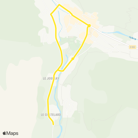 Navettes station Val d'Isère Le Coin - Le Manchet map