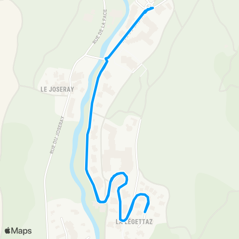 Navettes station Val d'Isère Ront-point des pistes - Legettaz map