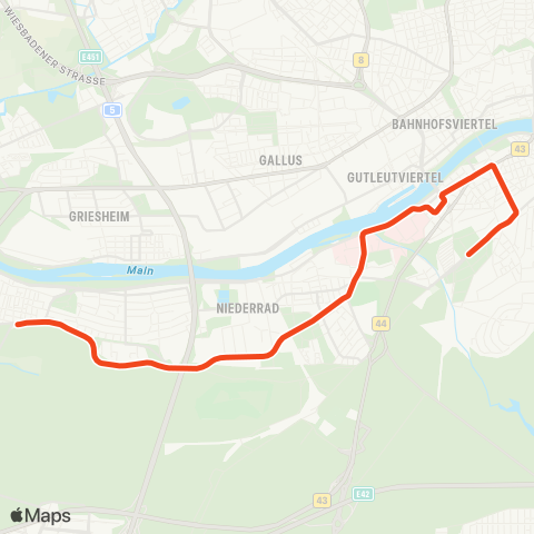 VGF Rheinlandstr. - Beuthener Str. map