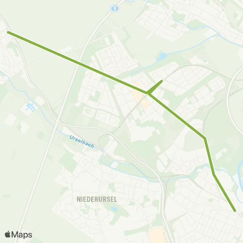VGF Oberursel / Weißkirchen Ost - Heddernheim map