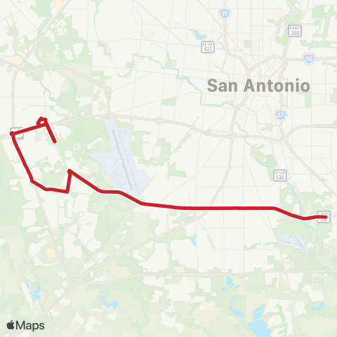 VIA Metropolitan Transit Primo Military map