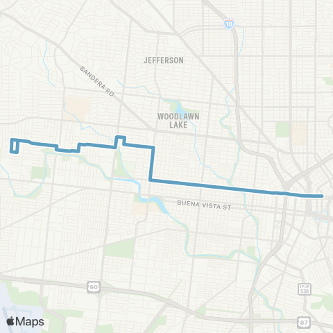 VIA Metropolitan Transit Martin map