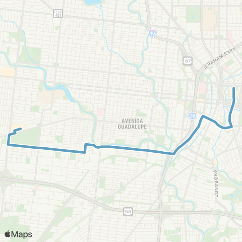 VIA Metropolitan Transit Laredo map
