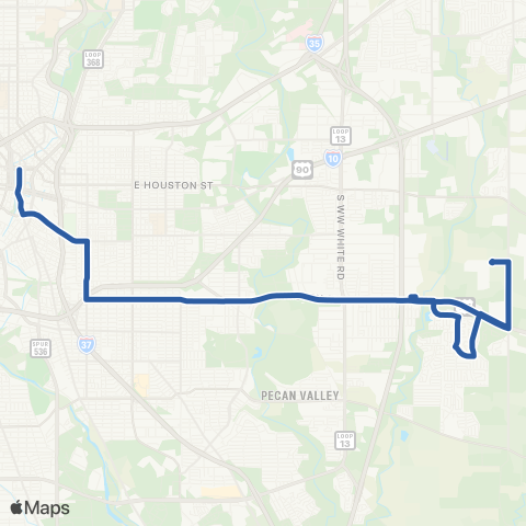 VIA Metropolitan Transit Rigsby map