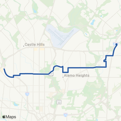VIA Metropolitan Transit Basse map