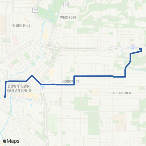 VIA Metropolitan Transit Hays map