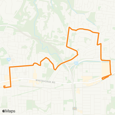 PTV - Public Transport Victoria Ringwood Station - Mitcham Station map