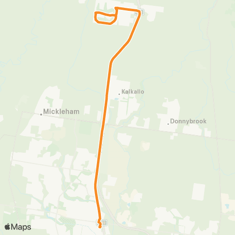 PTV - Public Transport Victoria Mandalay - Craigieburn Station map