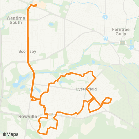 PTV - Public Transport Victoria Knox City SC - Knox City SC map
