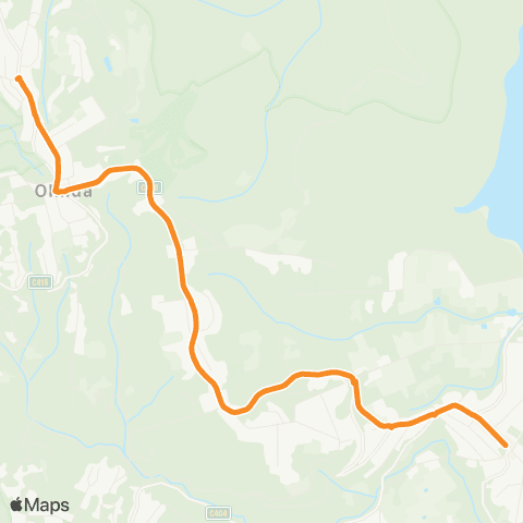 PTV - Public Transport Victoria Olinda - Monbulk map