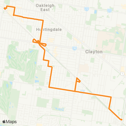 PTV - Public Transport Victoria Westall Station - Oakleigh Station map
