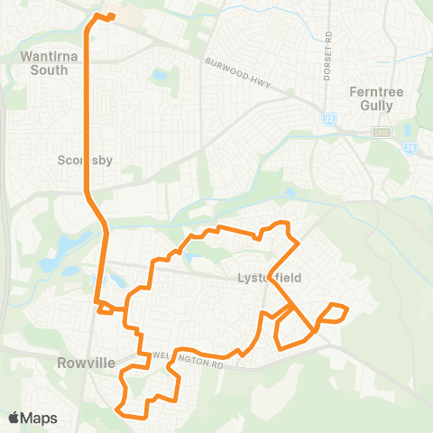 PTV - Public Transport Victoria Knox City SC - Knox City SC map