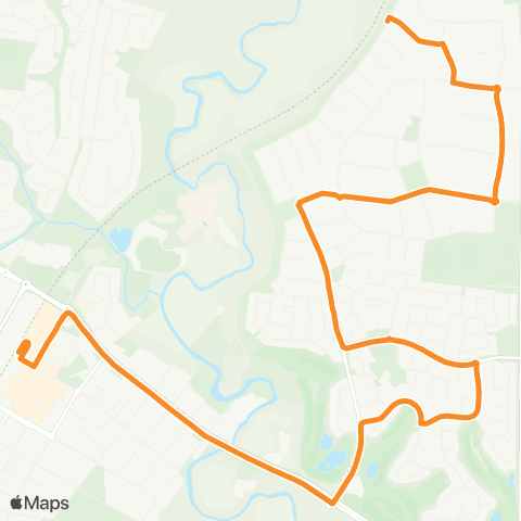 PTV - Public Transport Victoria Rolling Meadows - Sunbury Station map