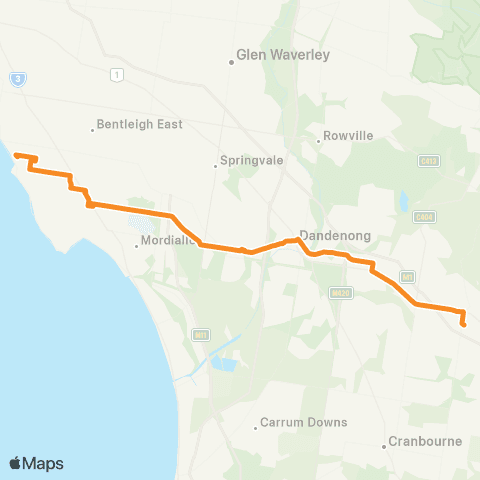 PTV - Public Transport Victoria Berwick Station - Hampton Station map