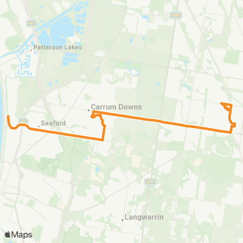 PTV - Public Transport Victoria Cranbourne Station - Seaford Station map