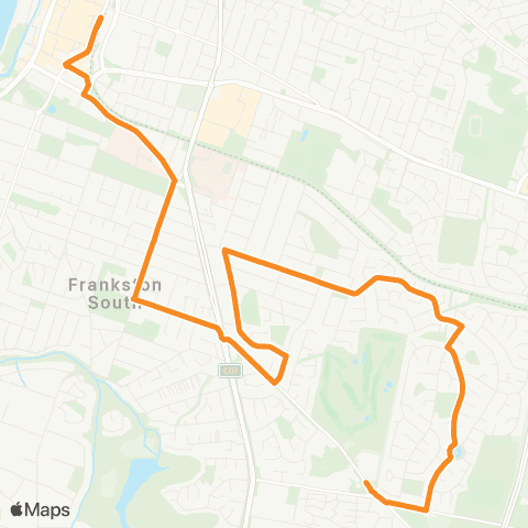 PTV - Public Transport Victoria Lakewood - Frankston map