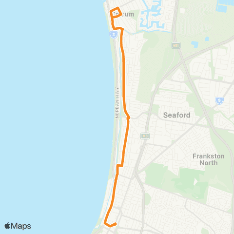 PTV - Public Transport Victoria Carrum Station - Frankston Station map