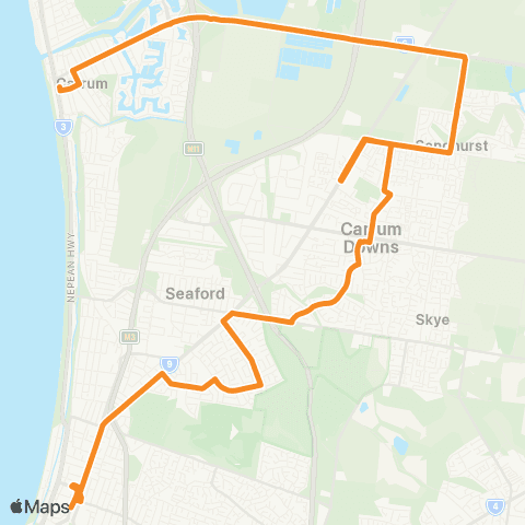 PTV - Public Transport Victoria Carrum Station - Frankston Station map