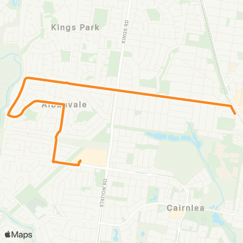 PTV - Public Transport Victoria Brimbank Central SC - St Albans Station map