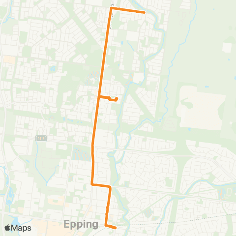 PTV - Public Transport Victoria Wollert East - Epping Station map