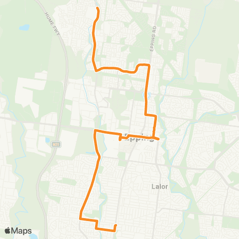 PTV - Public Transport Victoria Wollert West - Thomastown Station map