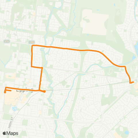 PTV - Public Transport Victoria Epping Plaza SC - South Morang Station map