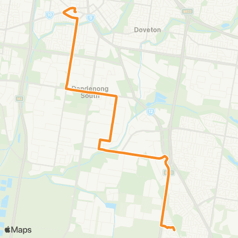 PTV - Public Transport Victoria Dandenong Station - Lynbrook Station map