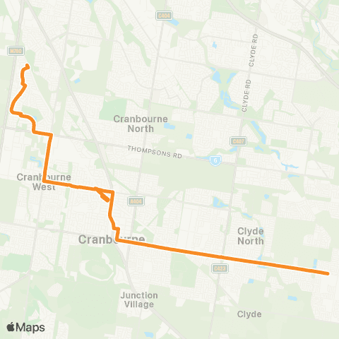 PTV - Public Transport Victoria Lynbrook Station - Clyde North map