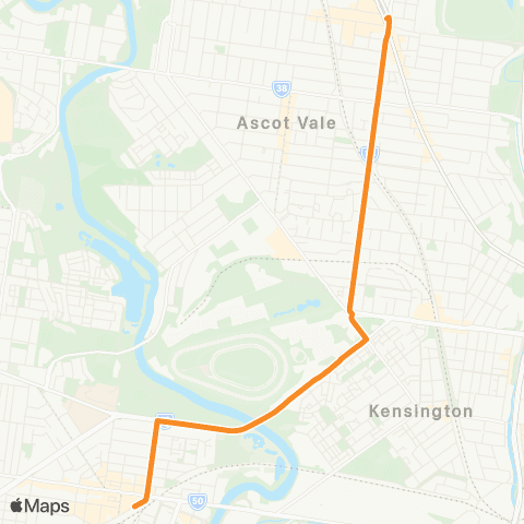 PTV - Public Transport Victoria Footscray Station - Moonee Ponds map