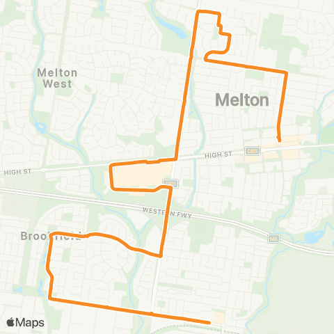 PTV - Public Transport Victoria Melton - Melton Station map