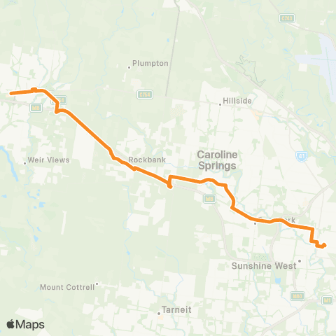 PTV - Public Transport Victoria Sunshine Station - Melton map
