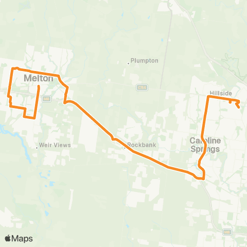 PTV - Public Transport Victoria Melton - Watergardens Station map