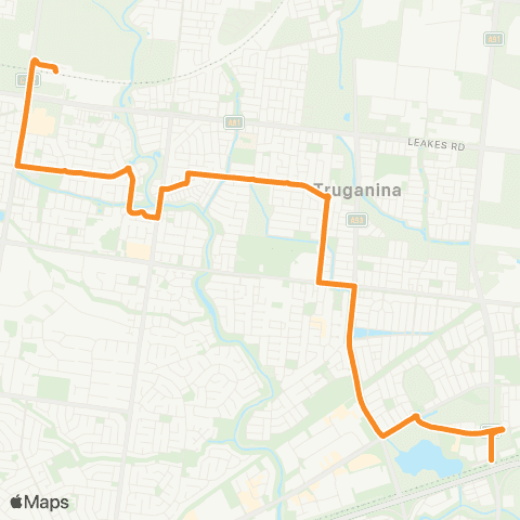 PTV - Public Transport Victoria Tarneit Sta - Williams Landing Sta map