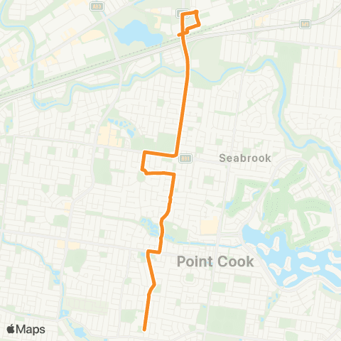 PTV - Public Transport Victoria Point Cook S - Williams Landing Station map