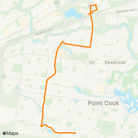 PTV - Public Transport Victoria Point Cook S - Williams Landing Station map