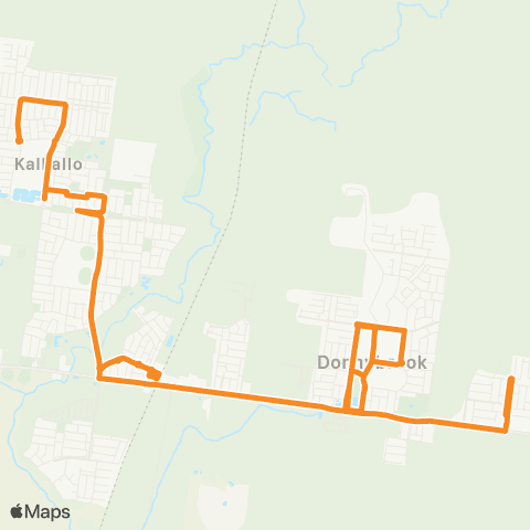 PTV - Public Transport Victoria Kalkallo - Peppercorn Hill map