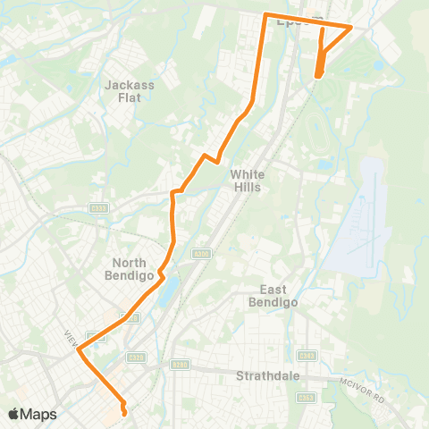 PTV - Public Transport Victoria Epsom Station - Bendigo Station map