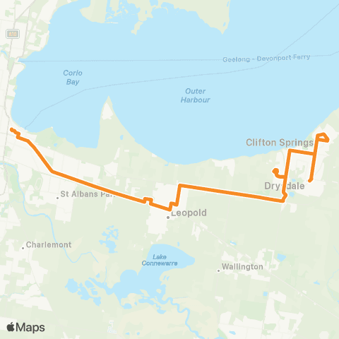 PTV - Public Transport Victoria La Trobe University - Bendigo Station map